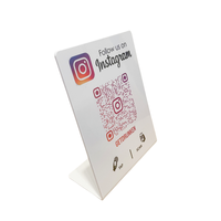 13.56Mhz personnalisé Google Review NFC support affichage QR Code numérisation Pvc table Restaurant Menu présentoir