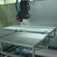 Machine de peinture par pulvérisation de casque de four de séchage de ligne de revêtement à base d'eau pour l'équipement de peinture motorisé de four de durcissement de verre