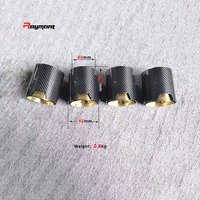 Nouveau tuyau d'échappement en fibre de carbone Raymant de haute qualité, coque de 1,5 mm d'épaisseur, poli miroir, ajustement universel, style personnalisable, vente en gros