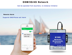 للمستخدمين 8 مدخلات رقمية 2 مخرج مرحل S150 2G GSM SMS جهاز التحكم في التنبيه لمراقبة درجة الحرارة والرطوبة والتحكم في مضخة المياه - Product Image 3
