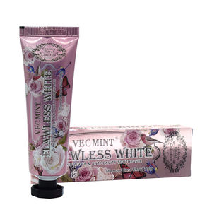 VECMINT Flawless Pasta de Dientes Blanca 100g | Sabor Diamante Rosa, Blanqueamiento Anticaries, Diseño Floral - Product Image 2