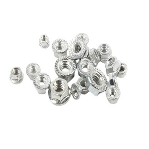 น็อตหน้าแปลน M4-M16 ชุบสังกะสี สีเงิน มาตรฐาน GB6170-86 ระดับ 4.8 อุปกรณ์ยึดสำหรับซ่อมและเปลี่ยนอะไหล่จักรยาน - Product Image 2