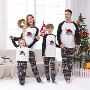 क्रिसमस की महिला परिवार के घर सूट लौगवेर बच्चों की कपास की नरम लंबी आस्तीन के लिए तैयार है - Product Image 1
