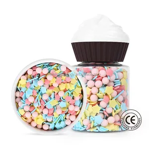 Ab standart şeker Sprinkles olmayan E171 & E127 jimshop yıldız konfeti şeker sprinshop yenilebilir Sprinkles kek dekorasyon için fırında dükkanı