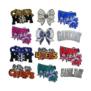 Parches Bordados con Lentejuelas Grandes para Coser, Diseño <span class=keywords><strong>de</strong></span> <span class=keywords><strong>los</strong></span> Chiefs y <span class=keywords><strong>los</strong></span> <span class=keywords><strong>49ers</strong></span> para el Día del Partido Deportivo - Product Image 1