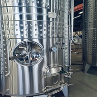 Équipement de vignetterie TEK Machinery, cuve en acier inoxydable pour vin 500L, cuves inox pour vin 1000 litres, cuve de stockage du vin