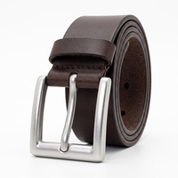 Vente en gros de boucles de ceinture à simple ardillon en alliage de zinc argent mat sans nickel de 30 mm pour ceintures en cuir pour hommes OEM ODM