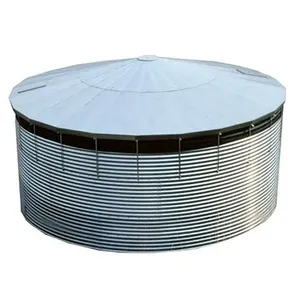 55,000 litre galvanized corrugated steel water tank bin farm use animal feed breeding cost price cheap small farm used