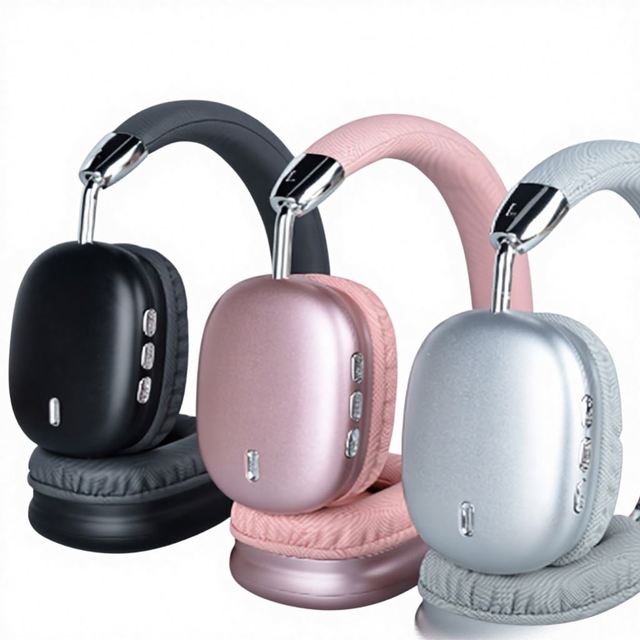 Private Label New Model B36 Wireless Headphones: Stereo Hi-Fi Metal-Finish Foldable Over-Ear Headset Headphones