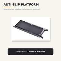 Repose-pieds pliable en métal pour guitare, réglable sur 4 niveaux, antidérapant, pour guitare classique et acoustique