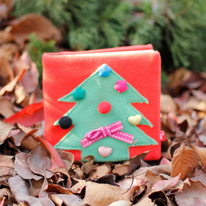 2023 <b>Christmas</b> <b>Notebook</b> Gift Set Pocket Mini Small Cute Binder Felt Cover Journal Diary <b>Notebook</b> for Student Kids - Product Image 4