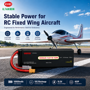 Batterie Lipo FPV pour Drone 4S 10000mAh 15C 15.2V à Décharge Élevée, Cellule UAV Légère Haute Performance pour Course et Longue Portée - Product Image 2