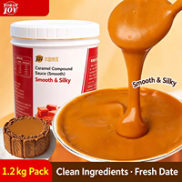 1,2 kg de garniture à la sauce caramel pour la décoration de gâteaux et desserts, pâtisserie et boulangerie, saveur riche et sucrée, pot en vrac, fournitures de décoration de gâteaux