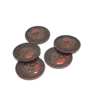 Factory Making Cheap High Quality Custom Company Logo Shiny Gold Metal Game Token Coin