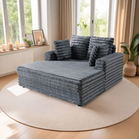 Sofá Cama Extraíble de Piel de Conejo Pinzhi Home Custom Click Clack, Sofá Cama Individual Convertible Moderno para Sala de Estar con Almacenamiento