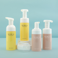 Emballage cosmétique personnalisé pour animaux de compagnie 100ml 120ml bouteille de pompe à mousse en plastique lavage des mains liquide nettoyant pour le visage savon bouteille de mousse en plastique