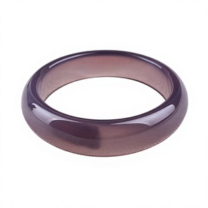 Nuevo Brazalete de Resina Epoxi Púrpura de Alta Calidad, Diseño Transparente, Escultura Redonda Circular, Pieza Decorativa Artística - Product Image 3