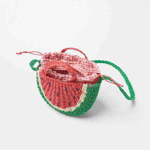 2024 <strong>Fruit</strong> Bag Watermelon Straw Handbag Female Handbags Cute Beach <strong>Tote</strong> Bag Crossbody Bag - Product Image 3