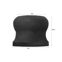 Bloc de ponçage/meulage manuel en EVA noir de 3 pouces avec fixation auto-agrippante pour disques de ponçage, cirage et polissage de murs et voitures