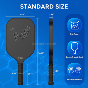 <span class=keywords><strong>Meilleur</strong></span> kit de raquettes de <span class=keywords><strong>pickleball</strong></span> en fibre de carbone T800 personnalisé OEM 2025, pressé à chaud, 2 raquettes, 4 balles, pour le divertissement - Product Image 3
