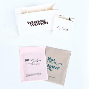 Vente flash : Emballage cosmétique personnalisable, auto-adhésif, recyclable, blanc mat écologique pour sac avec logo doré brillant, 24x24 - Product Image 5