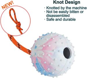 Os à mâcher et balle jouet durables pour chien, non toxiques, résistants aux morsures, pour le nettoyage des dents, le soulagement de l'ennui et le jeu quotidien - Product Image 5