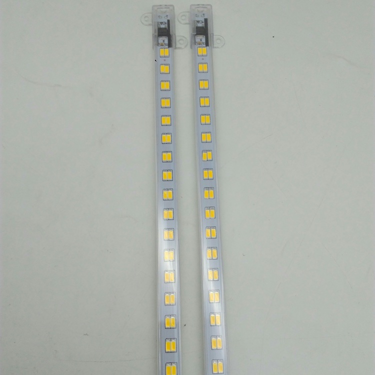 SMD 5630 5730 Светодиодные полосы света LED Жесткий свет бар двухрядные 6500K CW 3500K WW двойной Цветовой микс 4000K DC12V 220V 144 75 медный