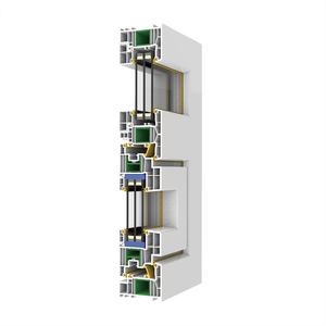 <span class=keywords><strong>Fenêtre</strong></span> à battant en PVC à triple vitrage, triple isolation, économie d'énergie, insonorisation, pour villa résidentielle - Product Image 2