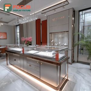 Fabricant de présentoirs sur mesure pour bijouteries, meubles de magasin en métal, vitrine à bijoux pour magasin commercial - Product Image 1