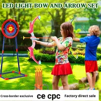Arc et flèches lumineux LED pour jeux de tir sportifs interactifs parent-enfant, pour intérieur et extérieur, vente en gros d'usine