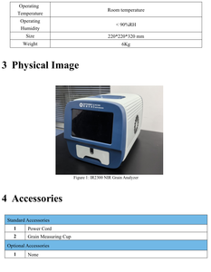 OPTOSKY IR2300 - Yakın Kızılötesi Tahıl Analizörü - Tarımsal üretimde tahıl kalitesini değerlendirmek ve yönlendirmek için kullanılır - Product Image 6