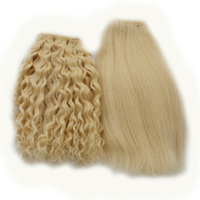 Fibre synthétique teintable, non inflammable, haute température, double trame, soyeuse, lisse et ondulée pour perruques de poupées mignonnes, BJD, Blythe