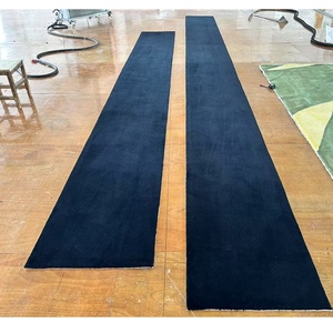 Chất Lượng Cao Bán Buôn Mềm Màu Đen Hoặc Màu Đỏ Runner Đồng Bằng Màu Rắn Cầu Thang Thảm Thảm - Product Image 4
