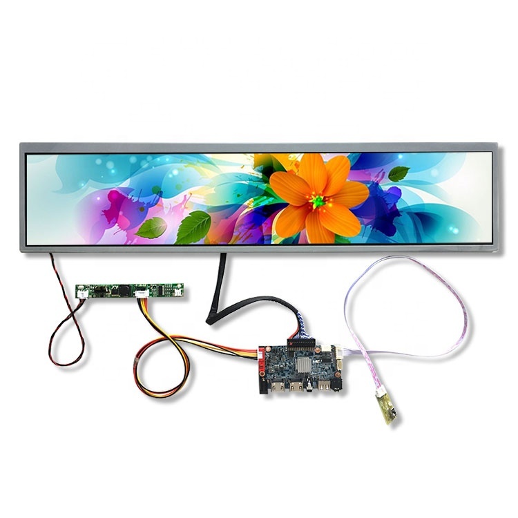 24 дюйма растягивается Бар ЖК 1920*360 для дома и улицы Digital Signage реклама дисплей экран ультра широкий дисплей