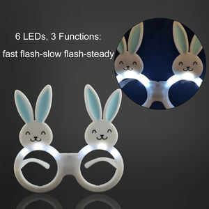 Gafas LED de Conejito <span class=keywords><strong>con</strong></span> <span class=keywords><strong>Luz</strong></span> Intermitente de Pascua, Funcionan <span class=keywords><strong>con</strong></span> Pilas, Color Azul y Rosa, Decoración para Fiestas en Interiores y Exteriores, <span class=keywords><strong>Lentes</strong></span>, Suministros para Días Festivos - Product Image 5