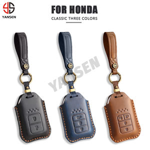 Cover per Chiave Auto 2025, Custodia per Telecomando <span class=keywords><strong>Honda</strong></span> Civic CRV <span class=keywords><strong>HRV</strong></span> Accord Pilot Fit Freed Vezel Odyssey 2018 2019 2020 2021 2022 - Product Image 2