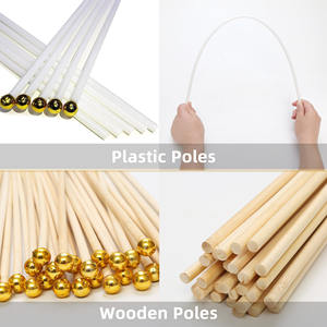 Drapeau personnalisé, mini-drapeaux portables à agiter à la main avec mât en bois, simple face, Bagetu - Product Image 4