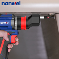 NANWEI, superventas, duradero, 16V, batería de litio sin escobillas, taladro eléctrico de varios cabezales de velocidad Variable con cabezal de conversión