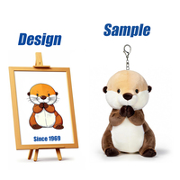 Gantungan Kunci Boneka Plush Lembut Custom Shengye Dengan Bordir Logo 3D Custom, Hadiah Bayi, Mainan Gantungan Kunci Beruang Teddy
