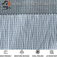 Tissu gaufré jacquard en nylon et élasthanne imprimé sur mesure, extensible dans les quatre sens, teint uni, pour vêtements de yoga, vêtements de sport et maillots de bain