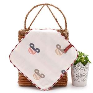 Toalla de Mano de Algodón Orgánico para Niños, Seis Capas, Babero de Limpieza, Forma Cuadrada, Técnica de Tejido, para Uso en el Hogar y el Baño - Product Image 4