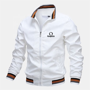 Elegante Chaqueta de Invierno para Hombre, Multicolor, Cuello Alto, Resistente al Viento e Impermeable, con Cierre, Delgada, Personalizable por Inspire Apparel - Product Image 2