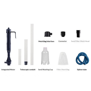 Limpiador Eléctrico de Grava <span class=keywords><strong>para</strong></span> <span class=keywords><strong>Acuarios</strong></span>, Sifón de Vacío 3 en 1 <span class=keywords><strong>para</strong></span> Cambio de Agua, Lavado de Arena y Eliminación de Residuos - Product Image 5