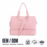 Sac de sport et de voyage personnalisé pour femme avec compartiment pour chaussures et poche humide, et passant pour trolley, idéal pour le fitness et les week-ends