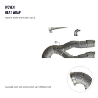 Kit de Downpipe et de Tuyaux Avant à Montage Direct pour Audi RS Q3 F3 2.5T 2019 à 2025 RHD Cinq Pièces avec Bande Thermique Tressée et Colliers de Serrage