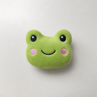 Appliques personnalisées en forme de tête d'animal en peluche, patchs en coton rembourrés de dessins animés, ornements faits à la main à coudre sur les vêtements et les sacs