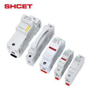 Boîtier de porte-fusible solaire CC ignifuge 1000V 1500V Rail DIN Porte-fusible CC PV 40A 63A 14x51 22*58 Lien et base Boîtier de porte-fusible CC - Product Image 5