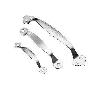 Yarlion Stainless Steel Cabinet Handles Plum Blossom Shape Antirust Surface Decoration Drawer <b>Wardrobe</b> Door Hardware - Product Image 1