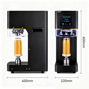 Pet chai Pop có thể niêm phong máy cup tin có thể Sealer ghép mí lon máy tự động thùng carton máy nước trái cây giấy, Gỗ 20 cái/min - Product Image 6