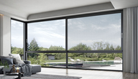 Ventanas Abatibles Insonorizadas de Aluminio con Rotura de Puente Térmico, Diseño Moderno de Borde Estrecho, Vidrio Templado, Sistema de Decoración para el Hogar, Marca Deyu, Hechas a Medida